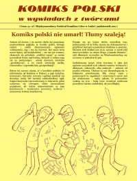 Komiks polski w wywiadach z twórcami