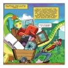 Dinozaur Soluś uczy segregować śmieci