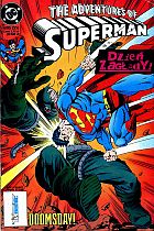 Superman #55 (6/1995): Odliczanie do zagłady!; W ogniu